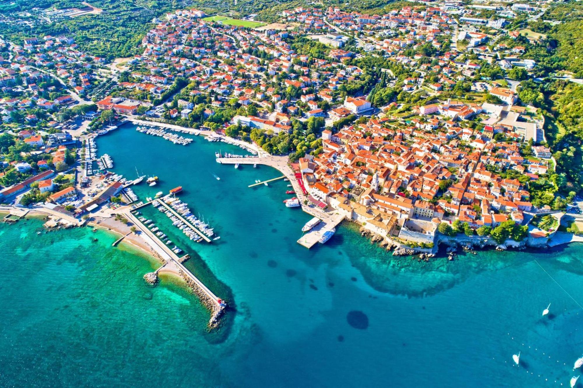 Seaview Apartment Tina Krk Island - Happy Rentals Krk Town Esterno foto